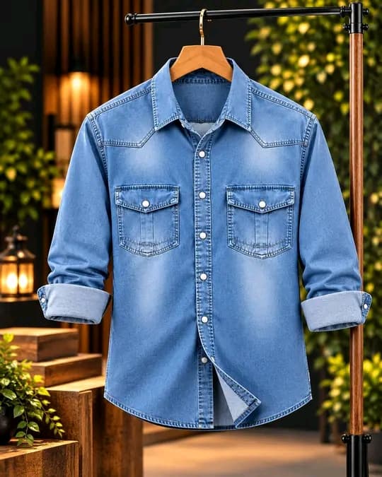 Premium Trendy Denim Shirt একদম প্রিমিয়াম কোয়ালিটির